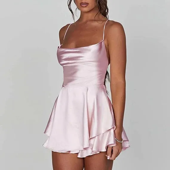 Fiona® | Backless satin dress