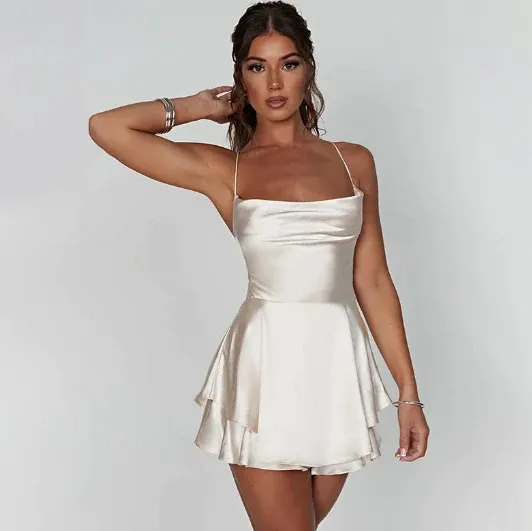 Fiona® | Backless satin dress