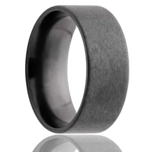 Flat Zirconium Band Satin Finish Top