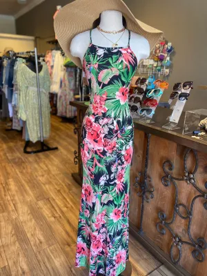 Floral Backless Dress FS