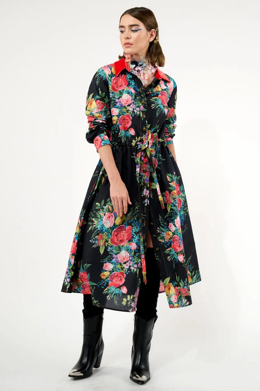 Floral Shirt-Dress