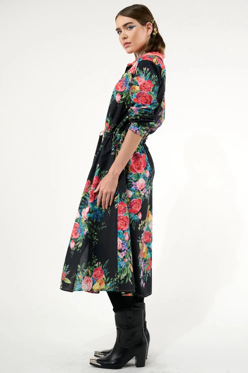 Floral Shirt-Dress