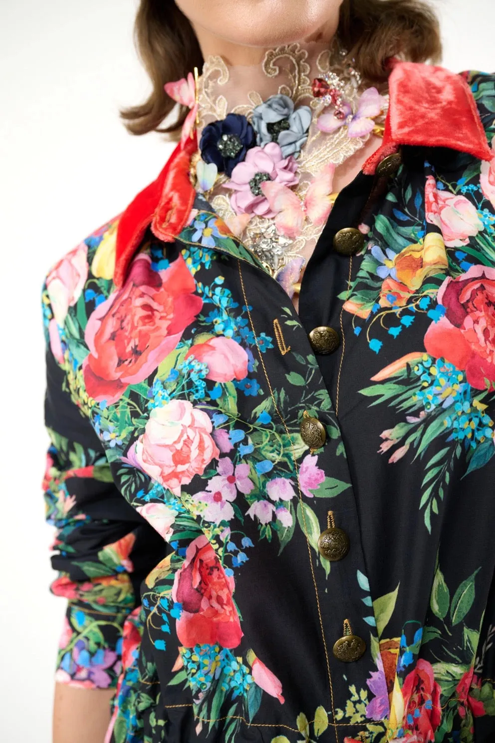 Floral Shirt-Dress