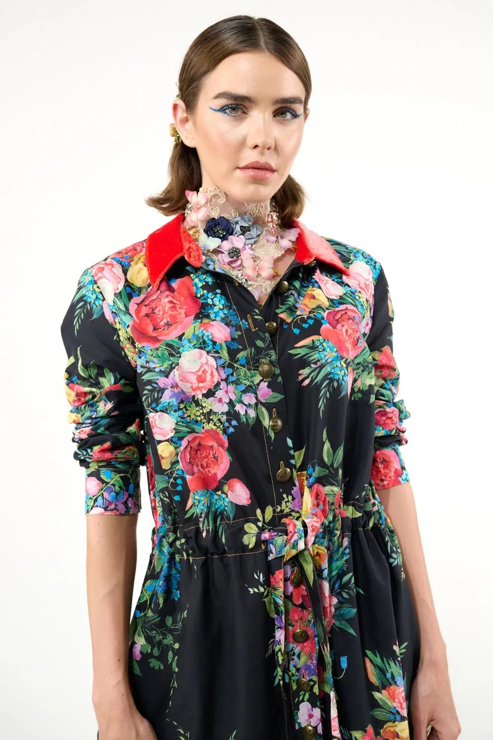 Floral Shirt-Dress