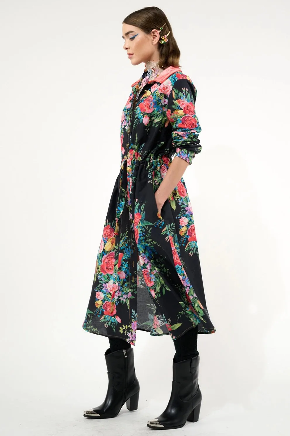 Floral Shirt-Dress
