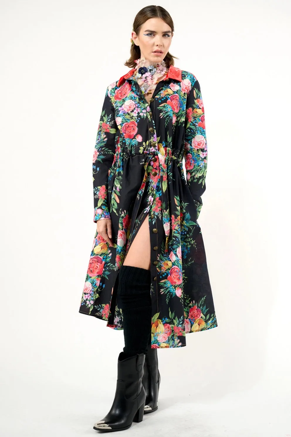 Floral Shirt-Dress