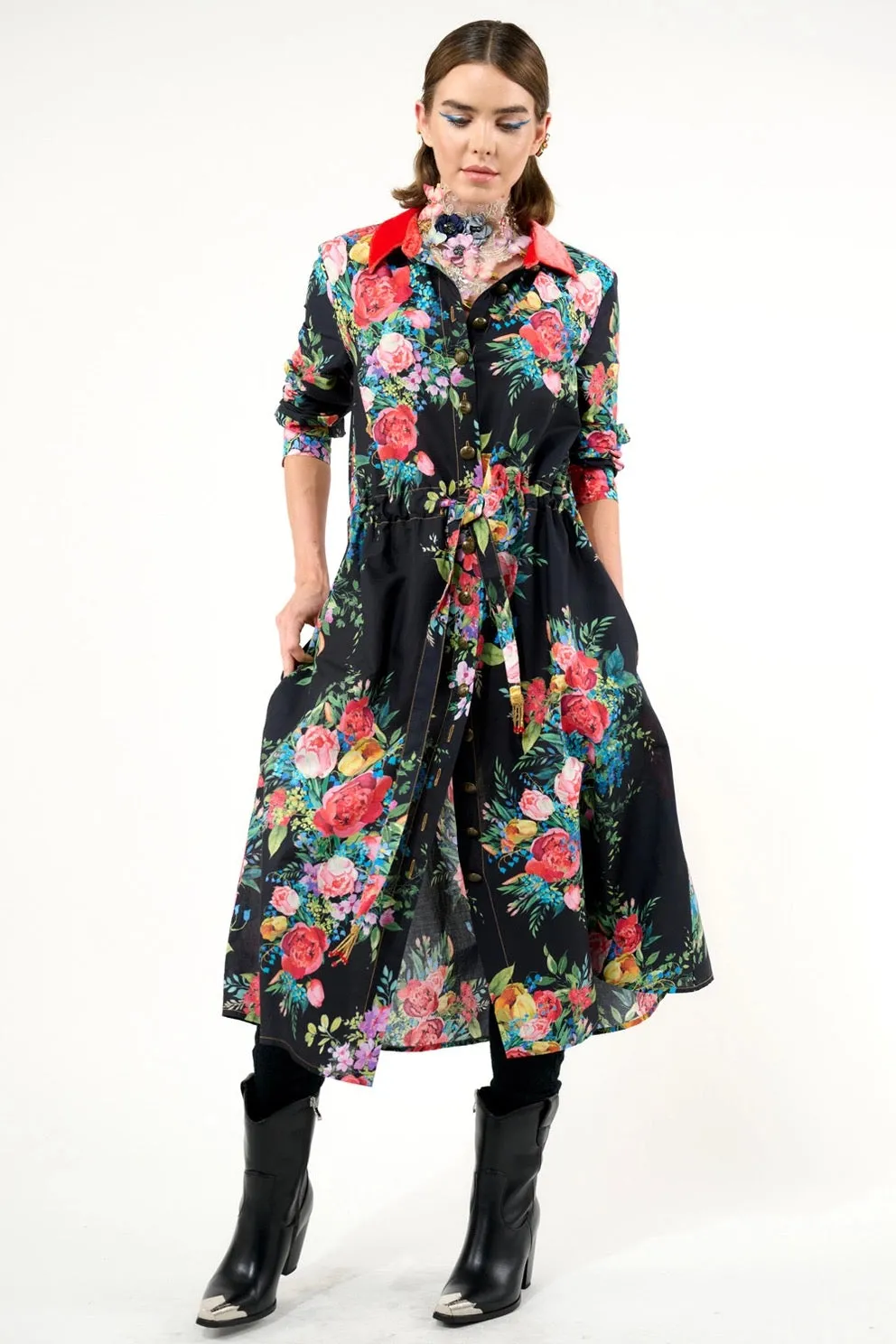 Floral Shirt-Dress