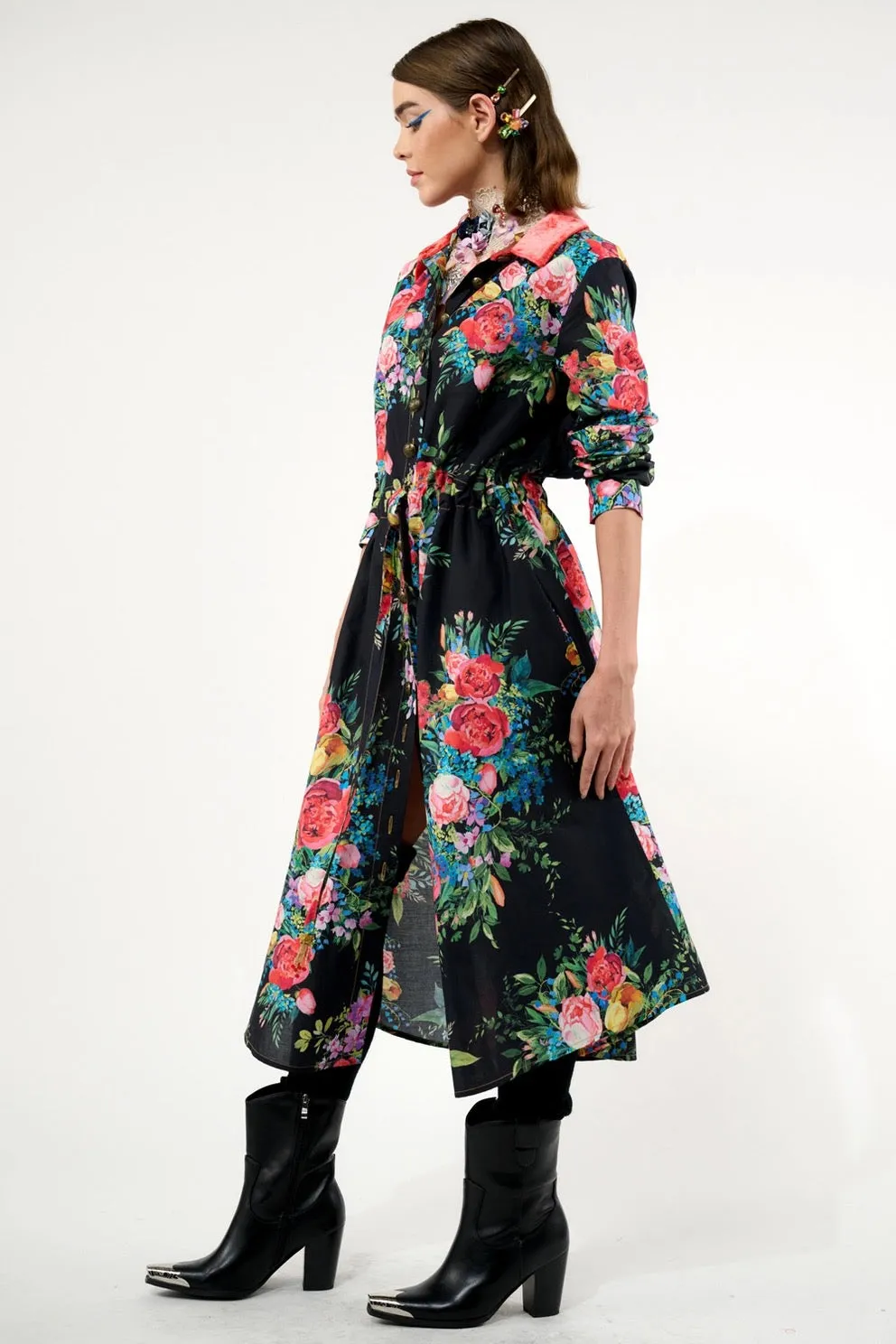 Floral Shirt-Dress