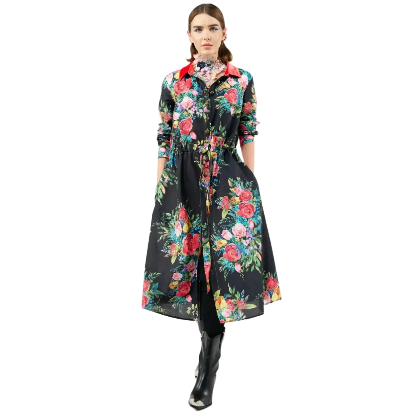 Floral Shirt-Dress