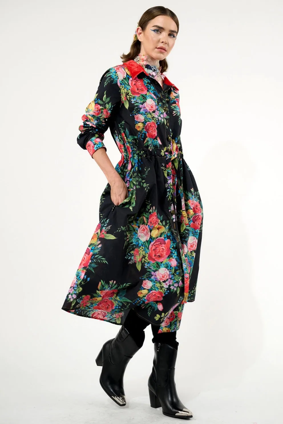 Floral Shirt-Dress