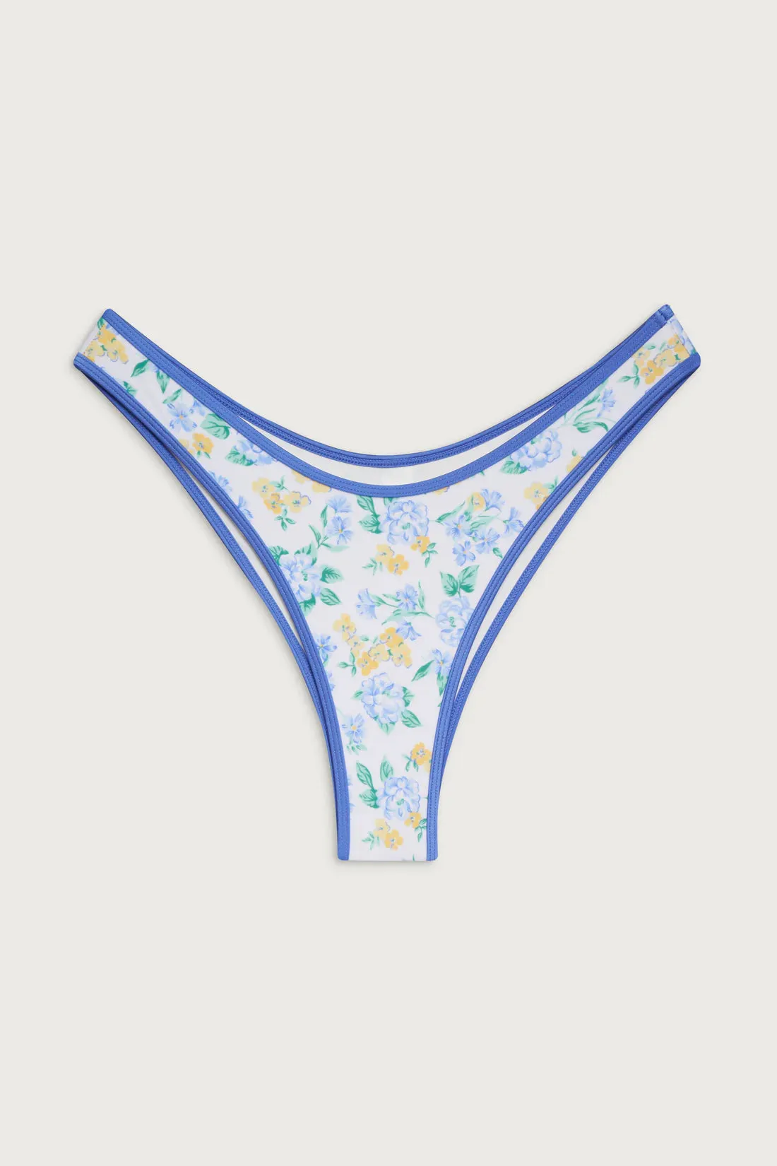 FRANKIES- DOVE SATIN BOTTOM- COASTAL FLORAL