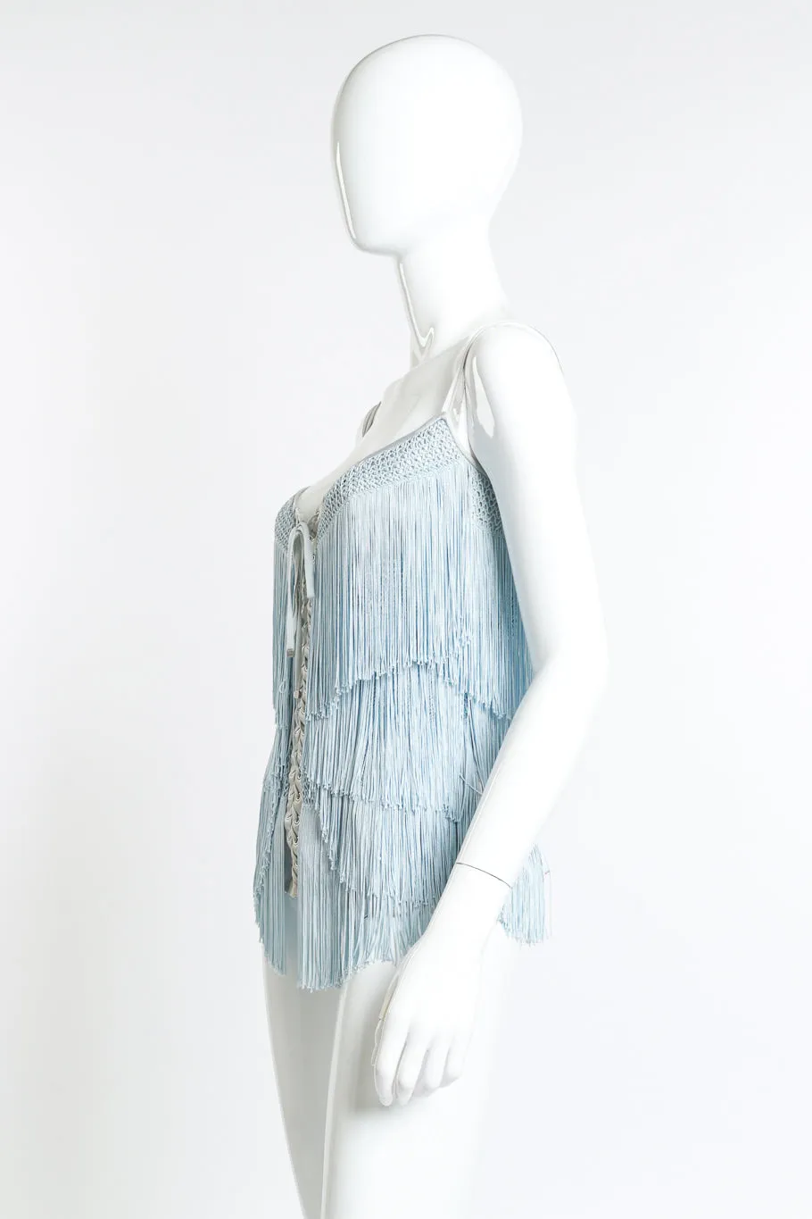 Fringe Crochet Corset Top