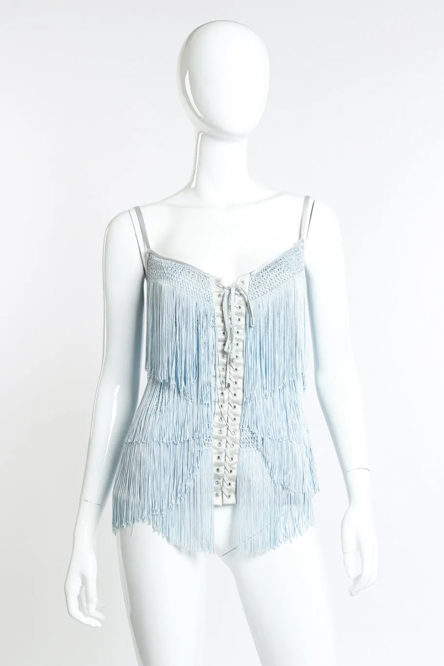Fringe Crochet Corset Top