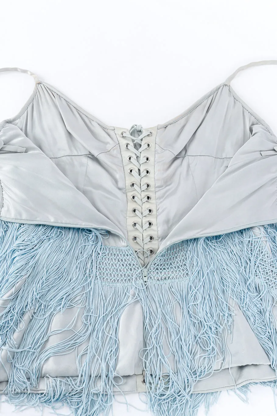 Fringe Crochet Corset Top