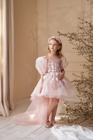 Galiano High-Low Flower Girl Dress
