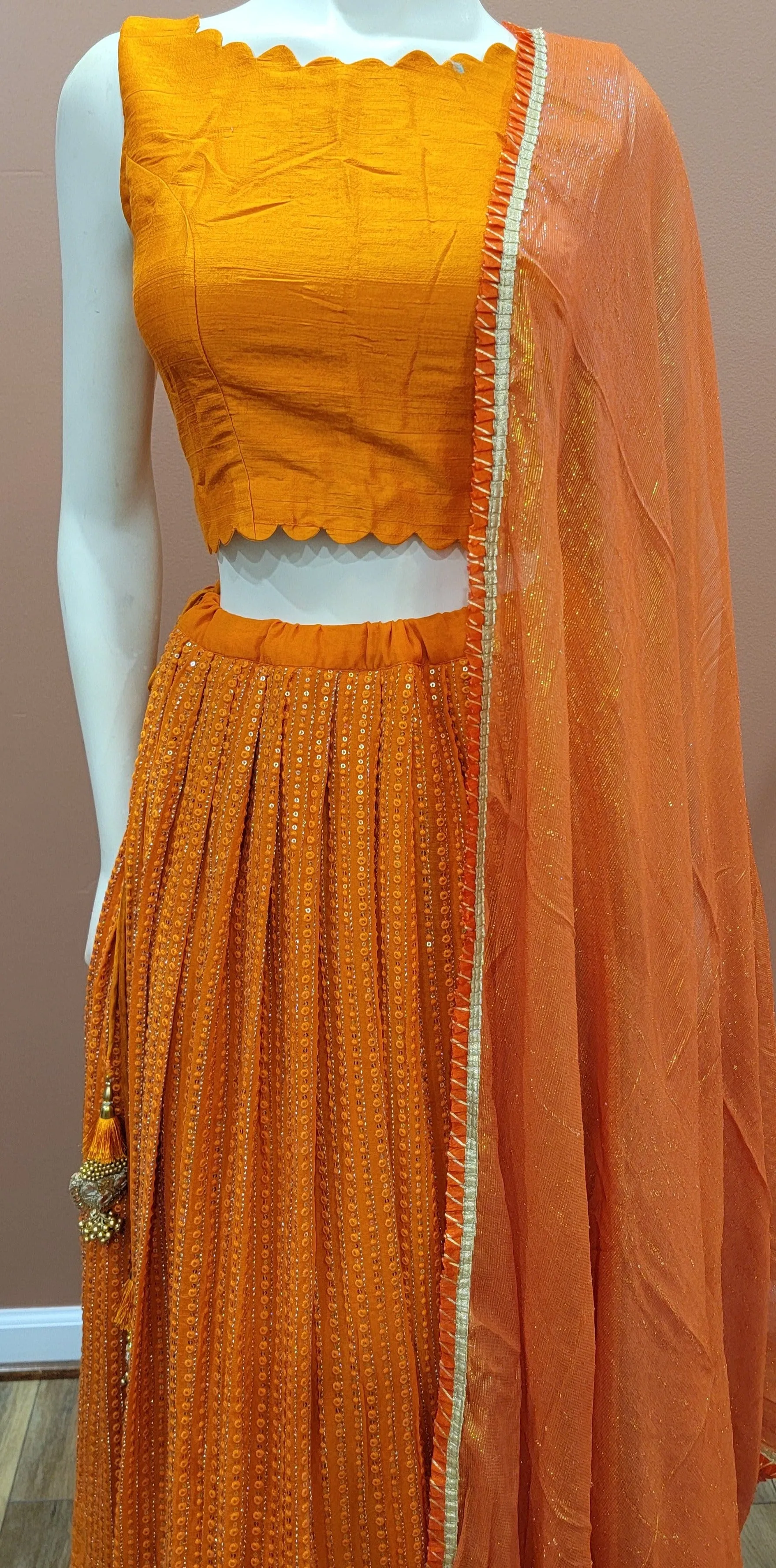 Georgette Chikankari Lehenga