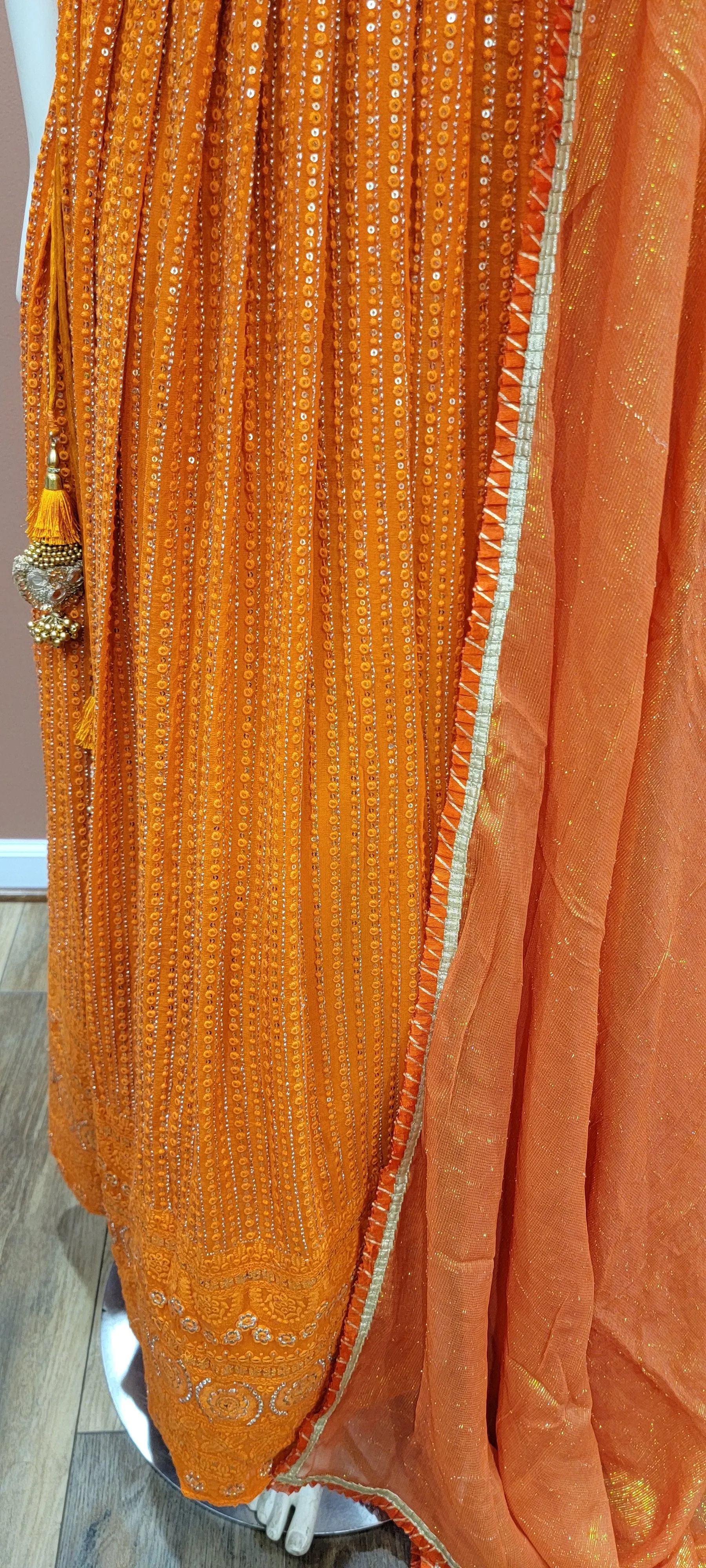Georgette Chikankari Lehenga
