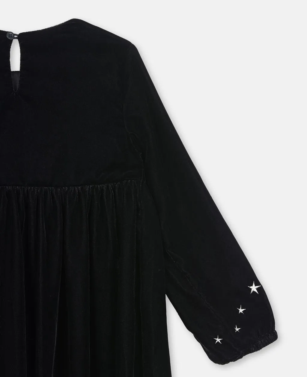 Girls Georgina Embroidered Velvet Dress