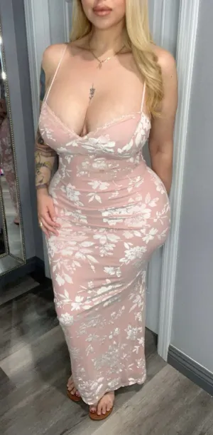 Grace Velvet Dress(Pink)