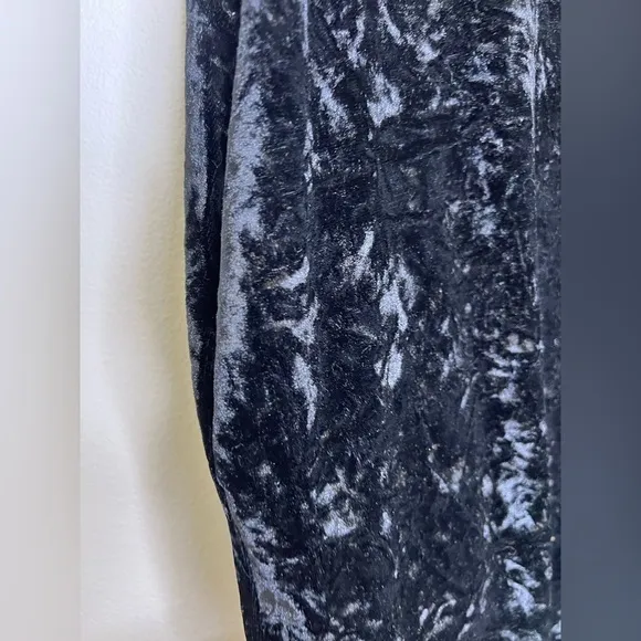 Grade &amp; Gather Velvet dress ALANDREA G&amp;G crushed Dress Black new with tags