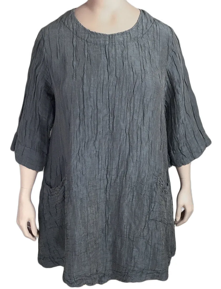 GRIZAS Linen Silk Top