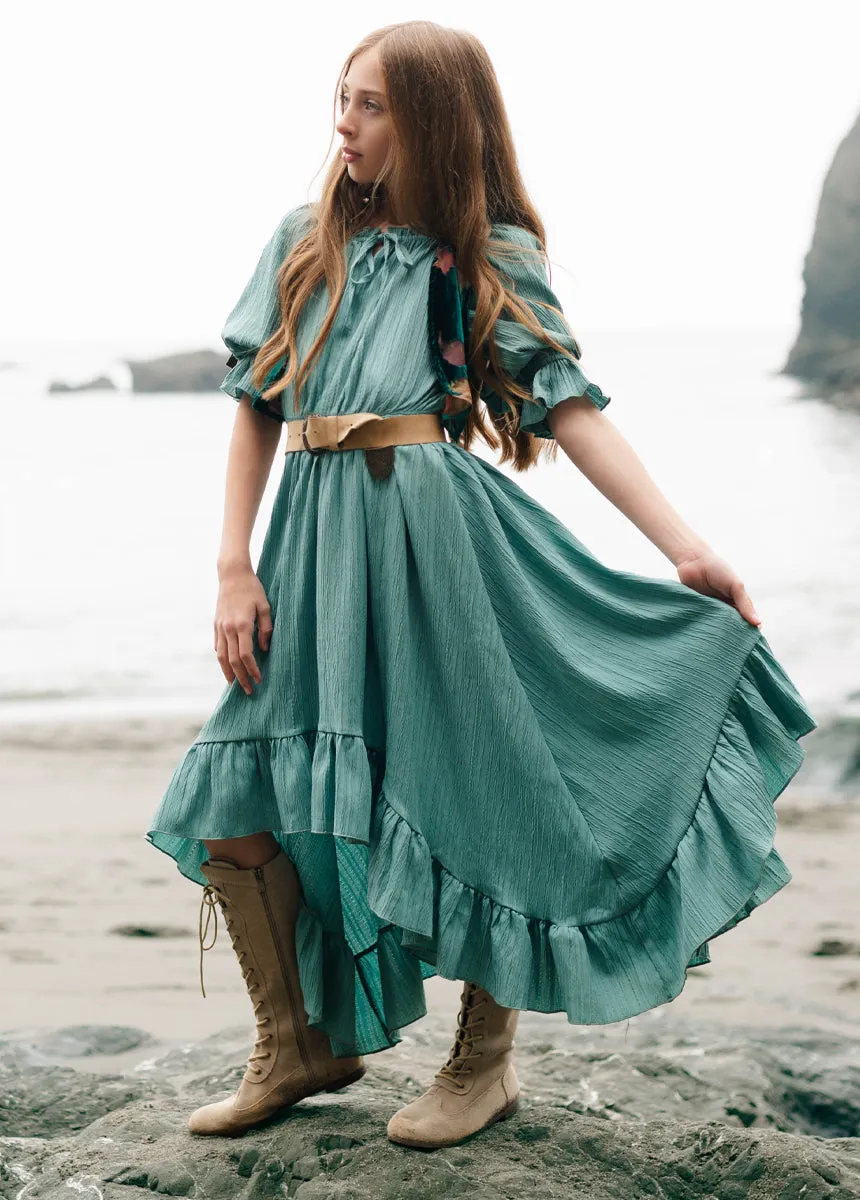 Gwenola Dress in Ocean Green