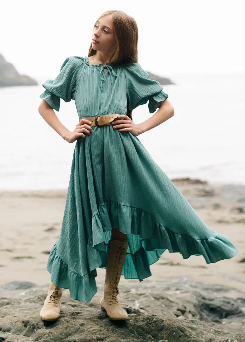 Gwenola Dress in Ocean Green