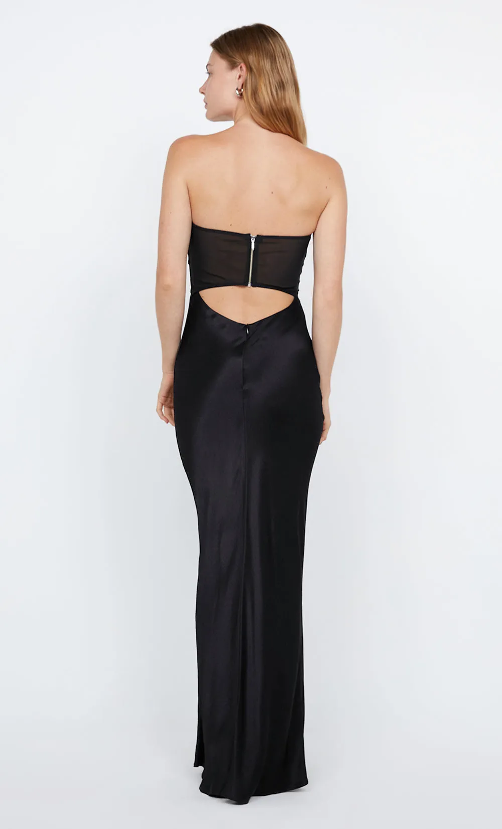 HALLE STRAPLESS DRESS - BLACK