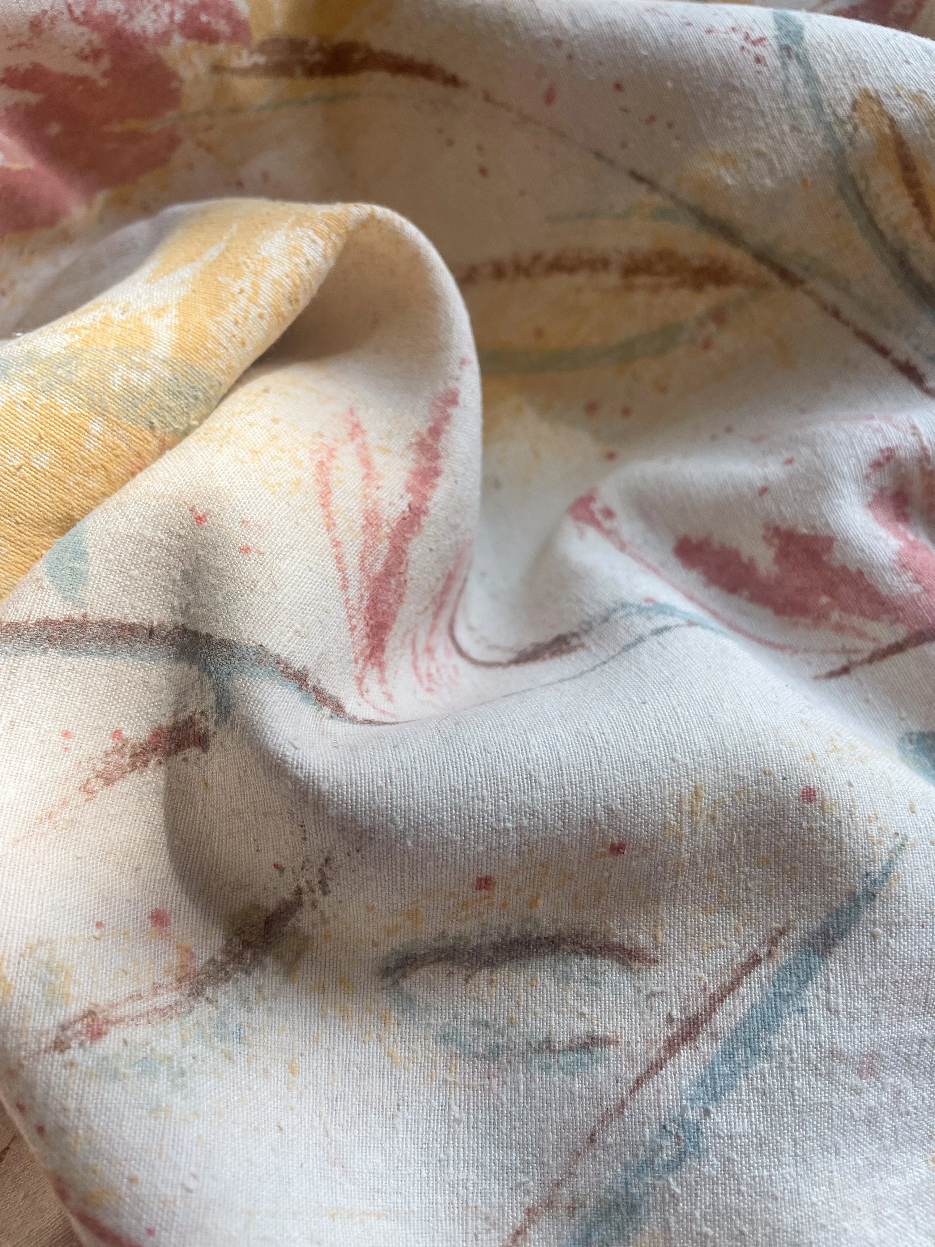 Hand-Painted Raw Silk Tank - Wild Flower