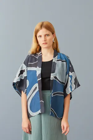 Hand Painted Silk Duster (Short)