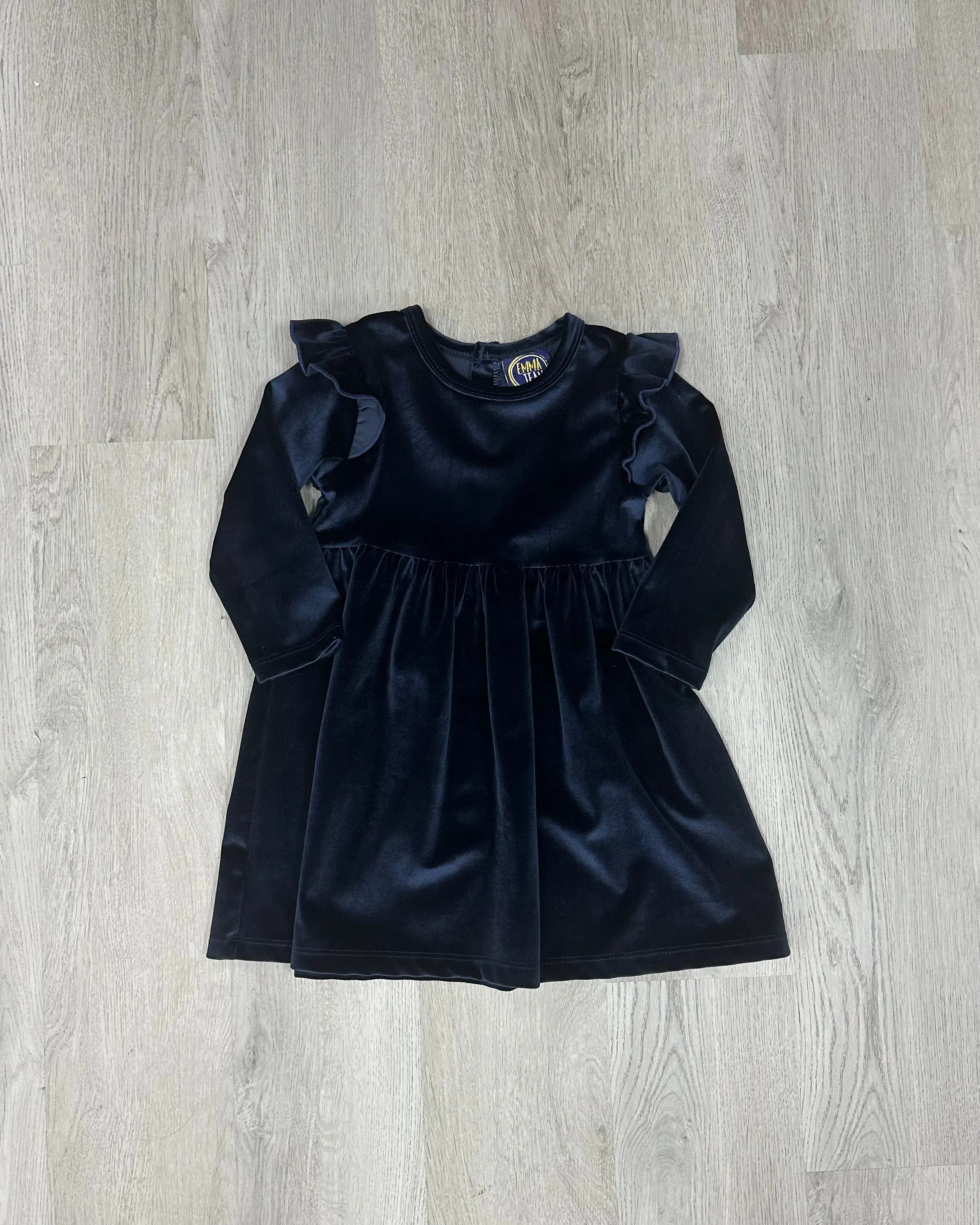 Harper Dress - Navy Velvet