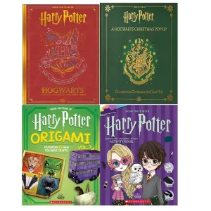 Harry Potter Collection 4 Books Set A Hogwarts Christmas Pop-Up, Origami Vol.2