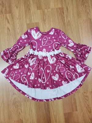 Heart High-Low Dress