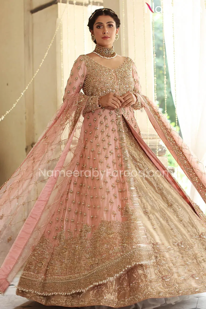 Heavy Bridal Lehenga Gown Pakistani Dress Online #BS585