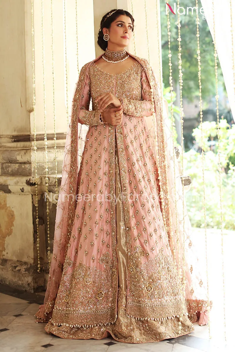 Heavy Bridal Lehenga Gown Pakistani Dress Online #BS585