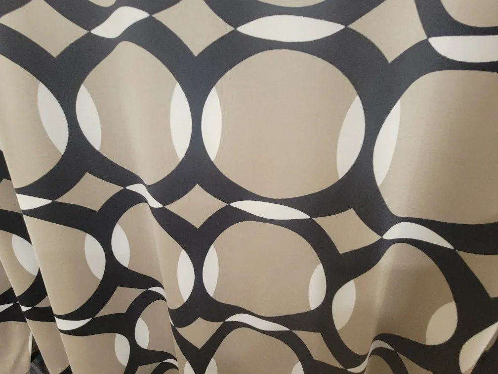 High Low Abstract circles Dress