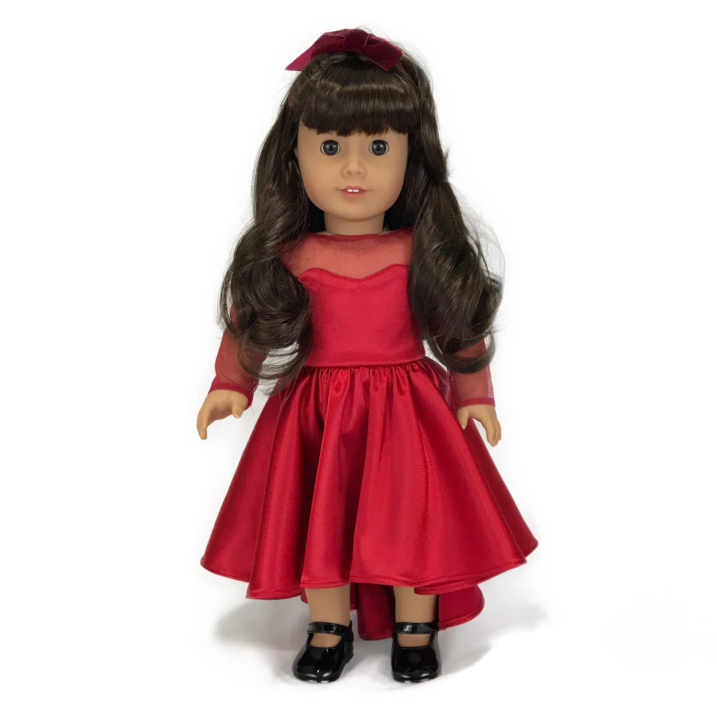 High-Low Red Dress for American Girl Doll