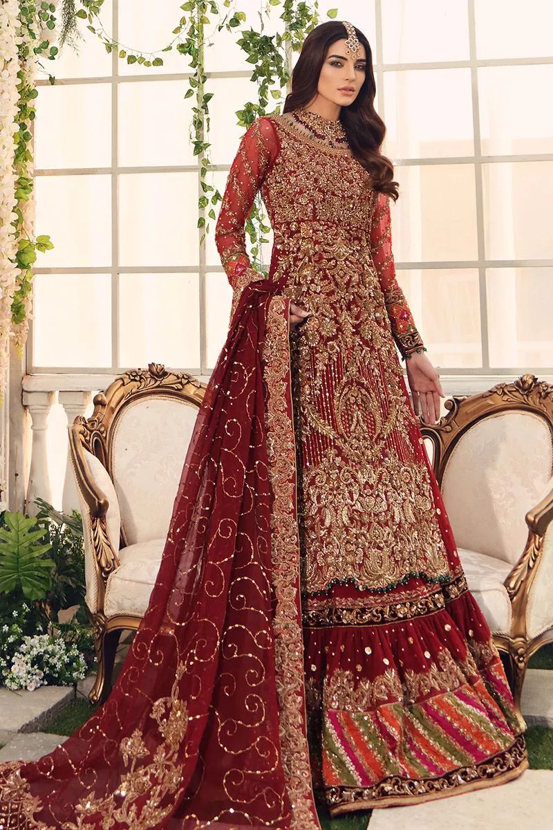 Indian Bridal Shirt Over Lehenga Designer Dress #BN1189