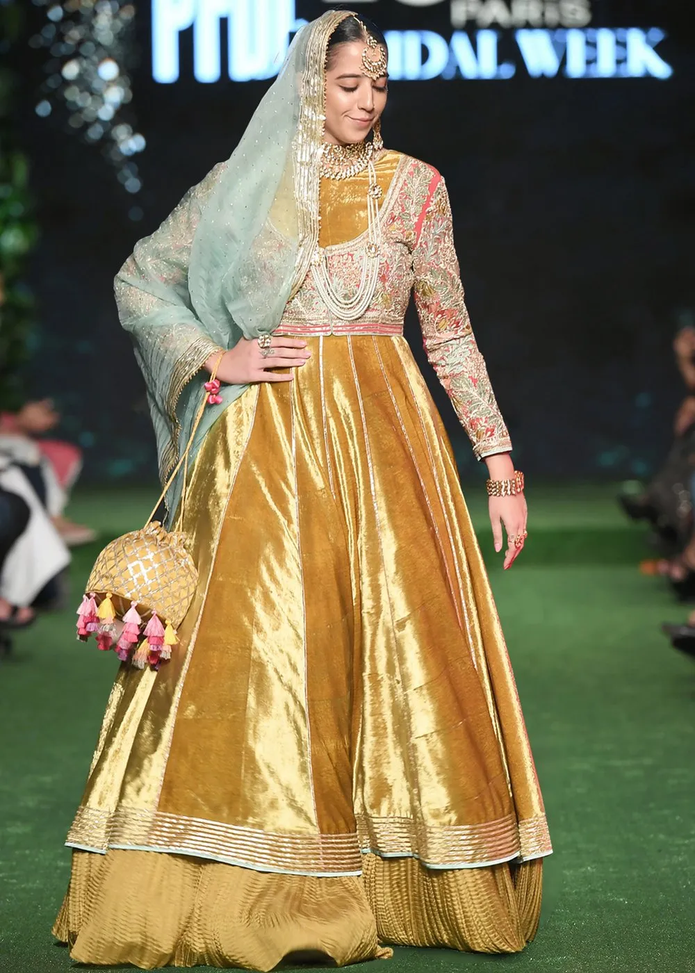Indian Bridal Velvet Froke Dress for Wedding #J4305