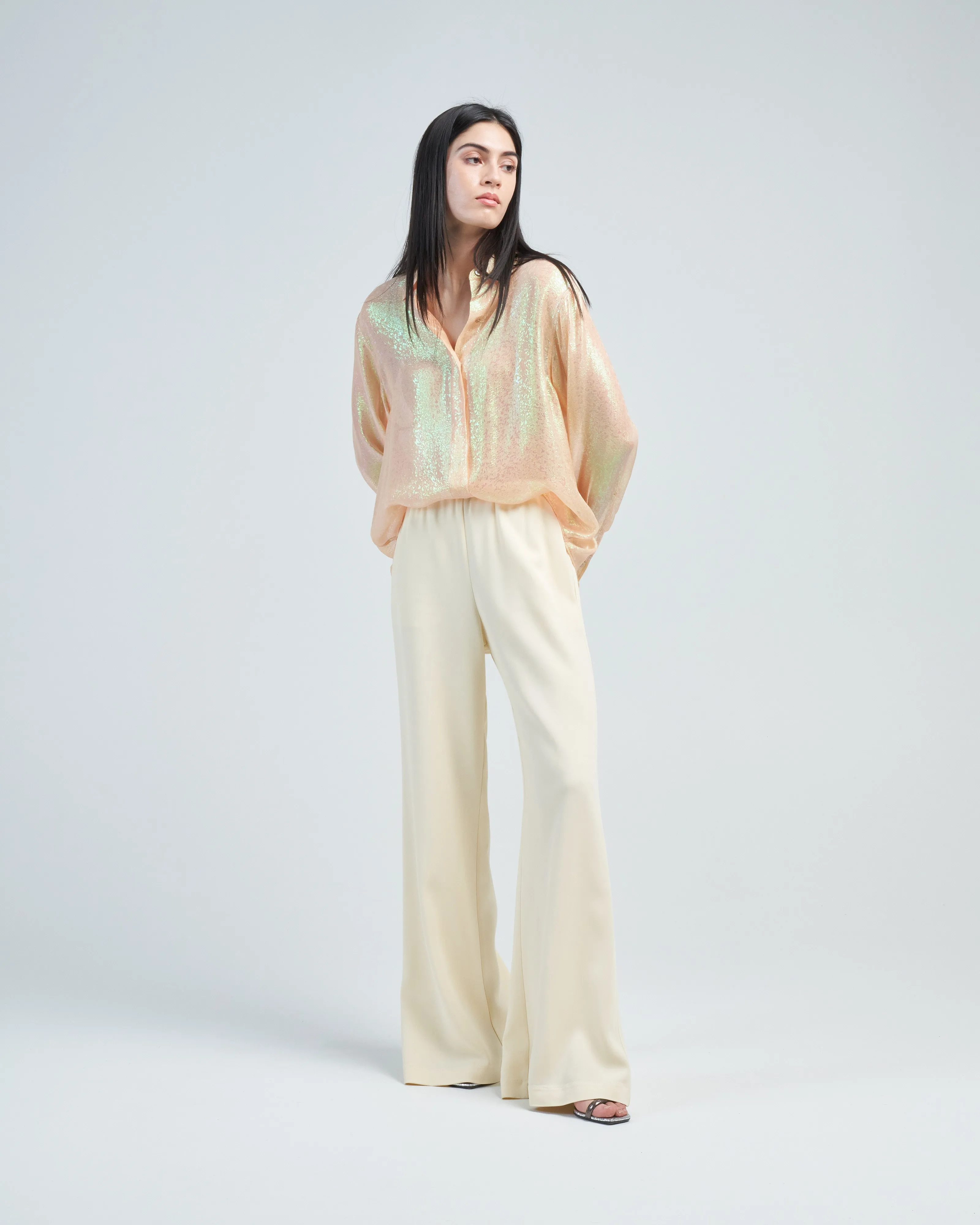 iris chiffon silk shirt