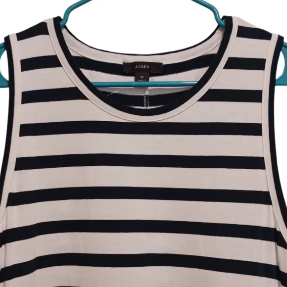 J. Crew Hi-Lo Stripe Maxi Dress