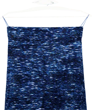 JJs House Blue Sequin Floor Long Dress UK 6