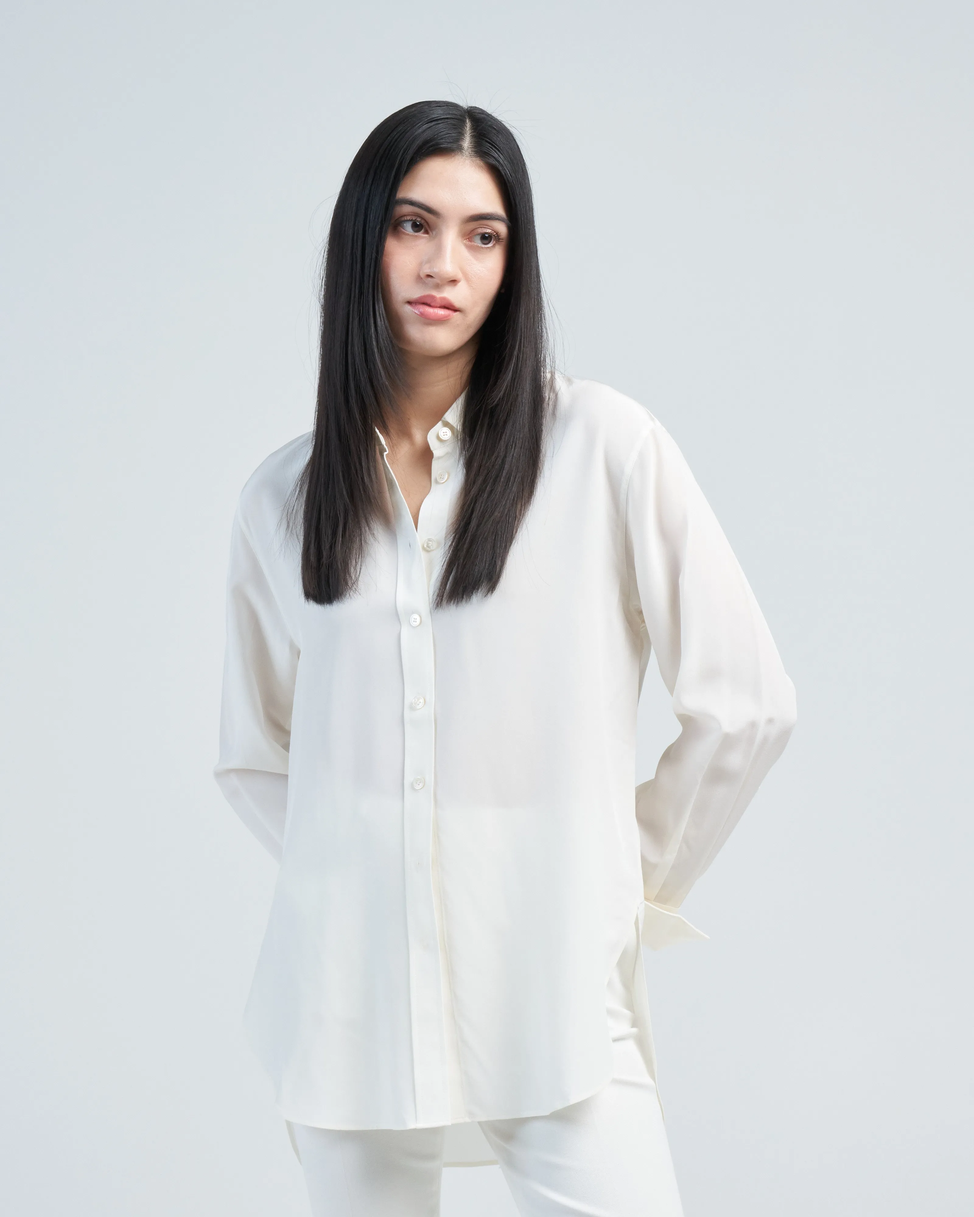 joe silk blouse