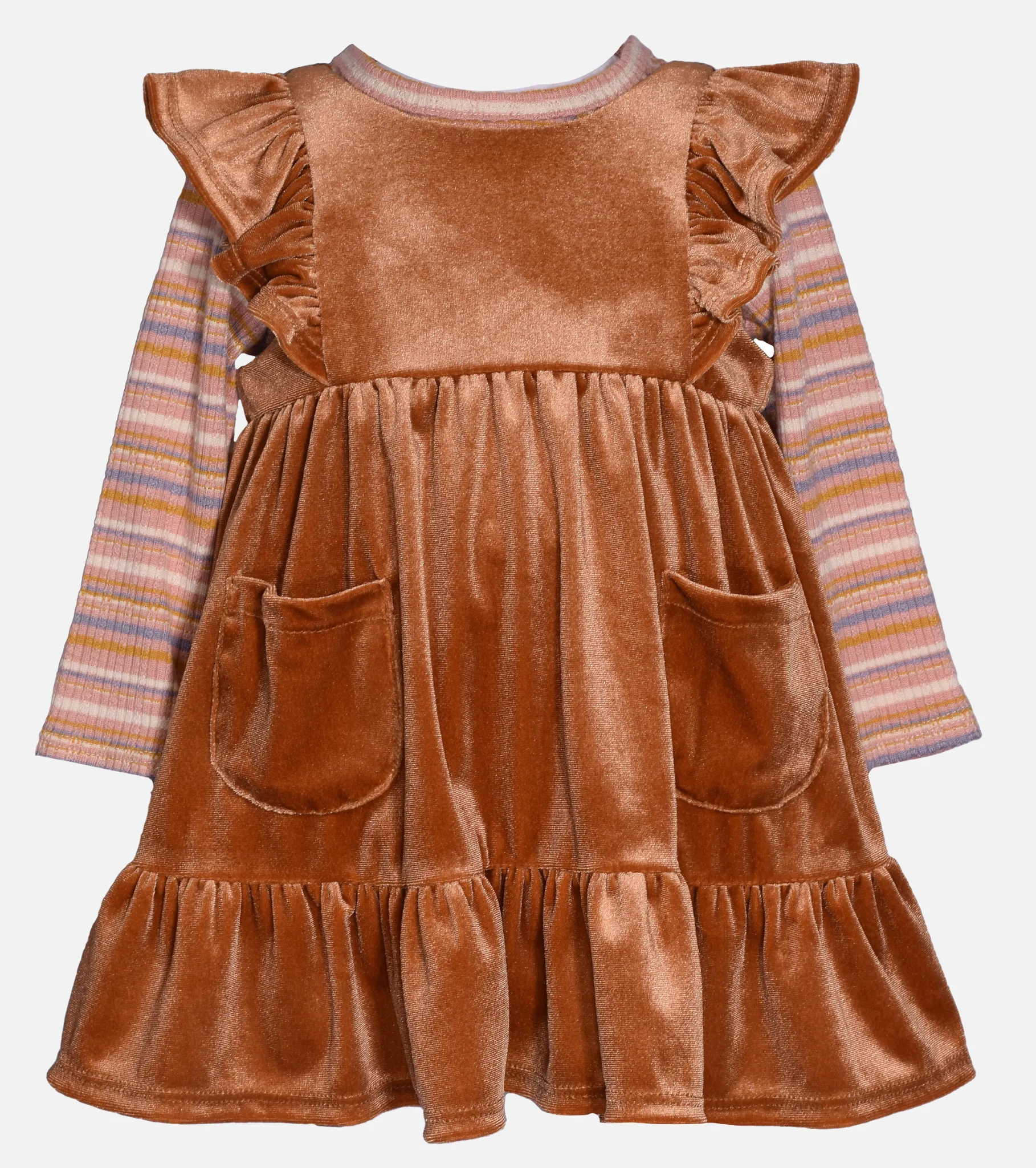 Julia Velvet Jumper Dress Set