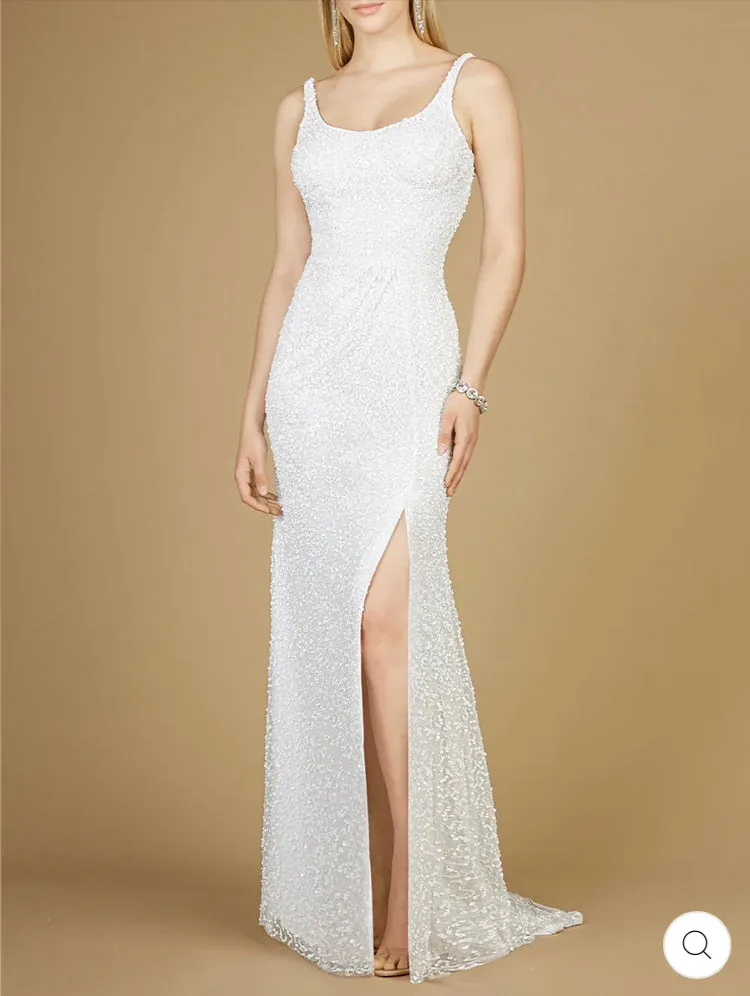 Lara Ivory Bridal Gown with Slit 51123