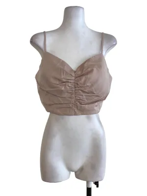 Latte Satin Top