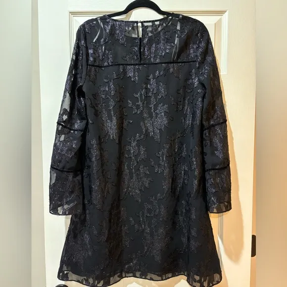 Laundry by Shelli Segal Black Shimmery Mini Dress