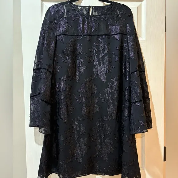 Laundry by Shelli Segal Black Shimmery Mini Dress
