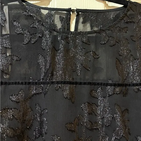 Laundry by Shelli Segal Black Shimmery Mini Dress