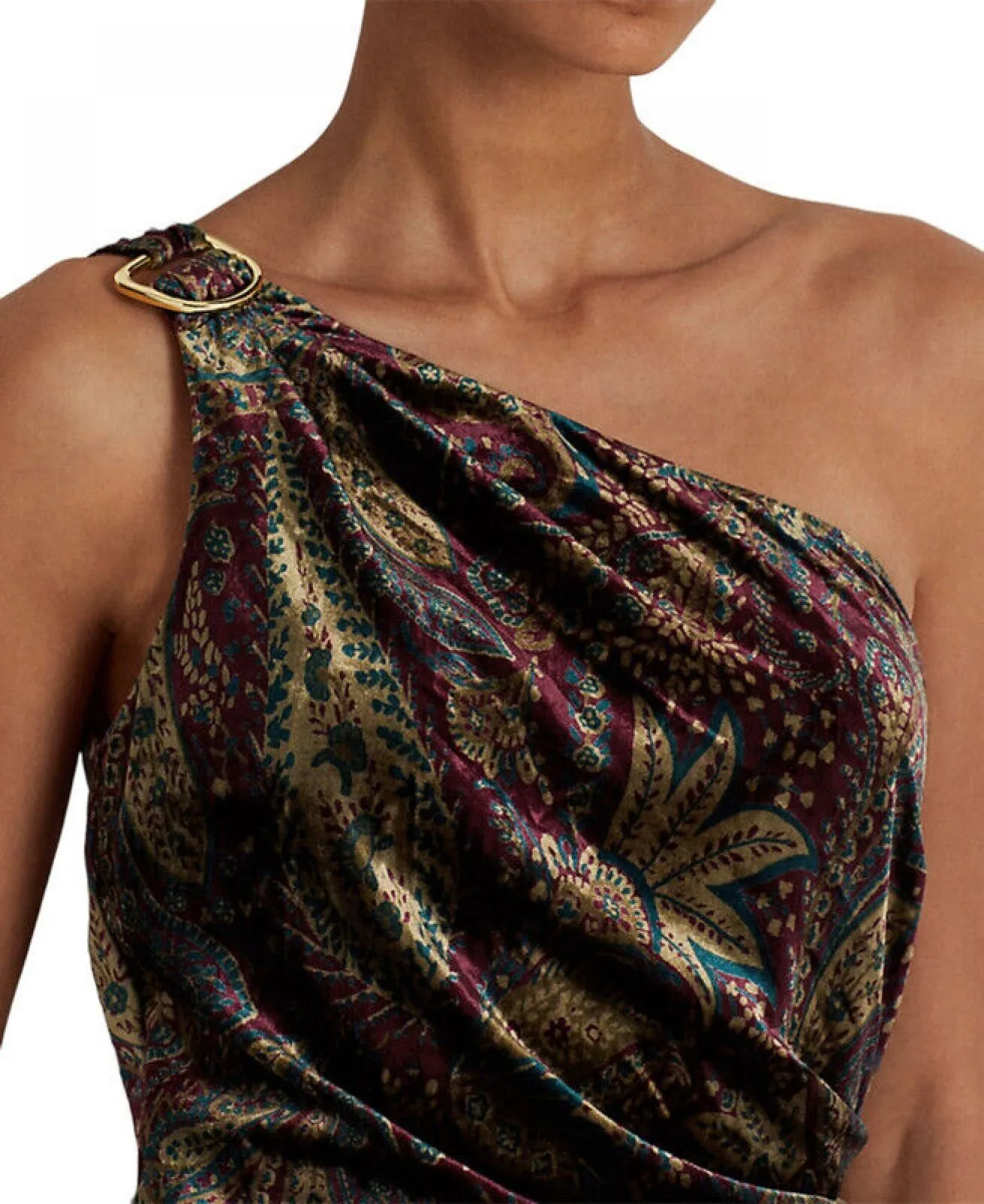 Lauren Ralph Lauren Women's Paisley Velvet Cocktail Dress 253881990001